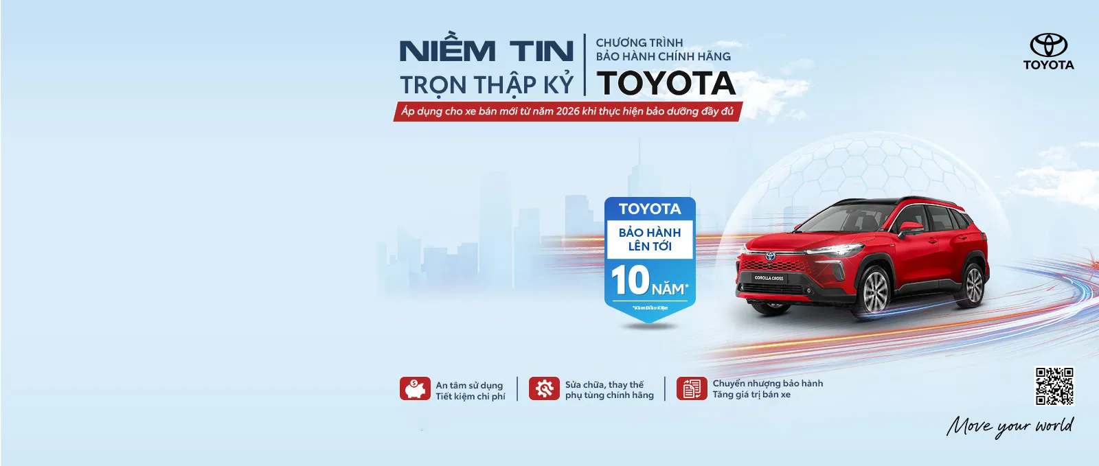 Toyota bảo hành lên tới 10 năm mới nhất